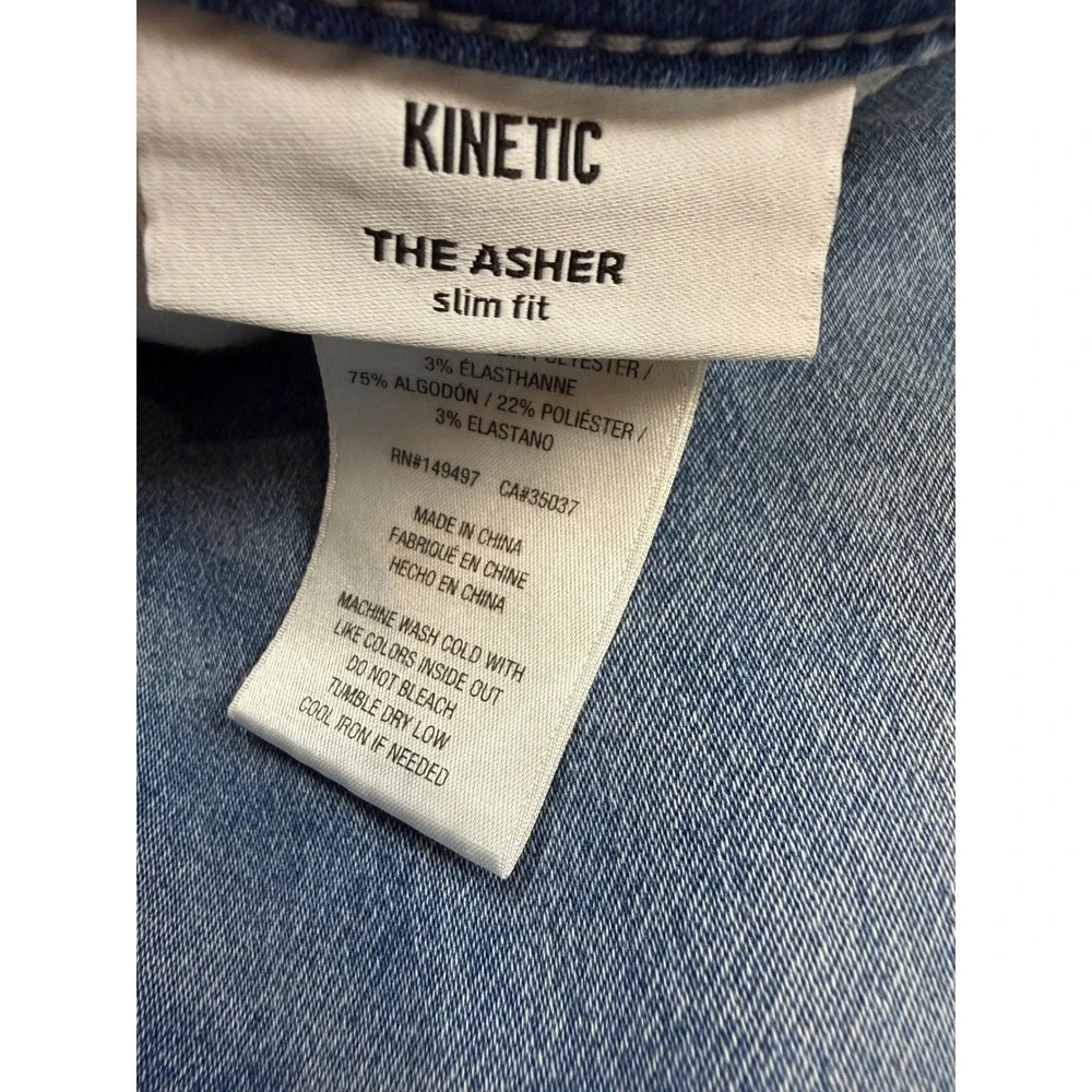 Joes Jeans The Asher Slim Fit Kinetic Mens 38 Medium Wash Blue Denim Jeans